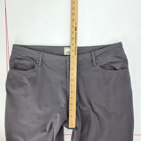 Quiet Luxury Swet Tailor All-In Pants Men’s 36x30 Stretch Deeper Grey Everyday - Picture 5 of 12